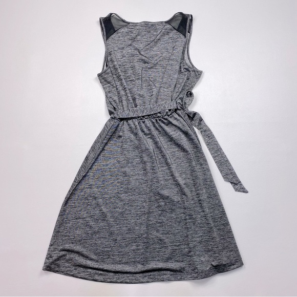Athleta Gray Faux Wrap Dress Size Medium - Picture 3 of 7
